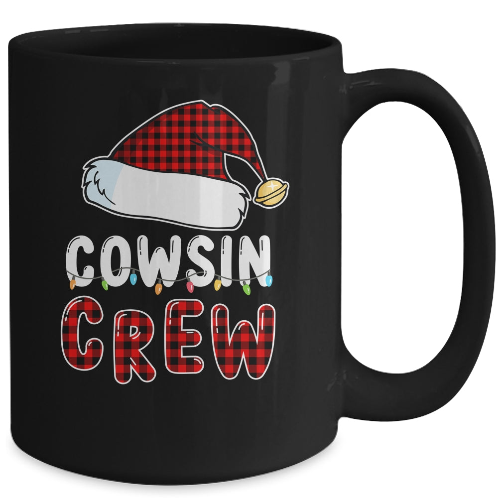Christmas Cousin Crew Buffalo Red Plaid Pajamas Family Xmas Mug | siriusteestore