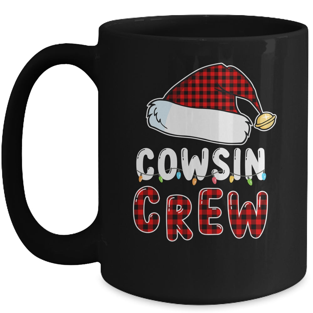Christmas Cousin Crew Buffalo Red Plaid Pajamas Family Xmas Mug | siriusteestore