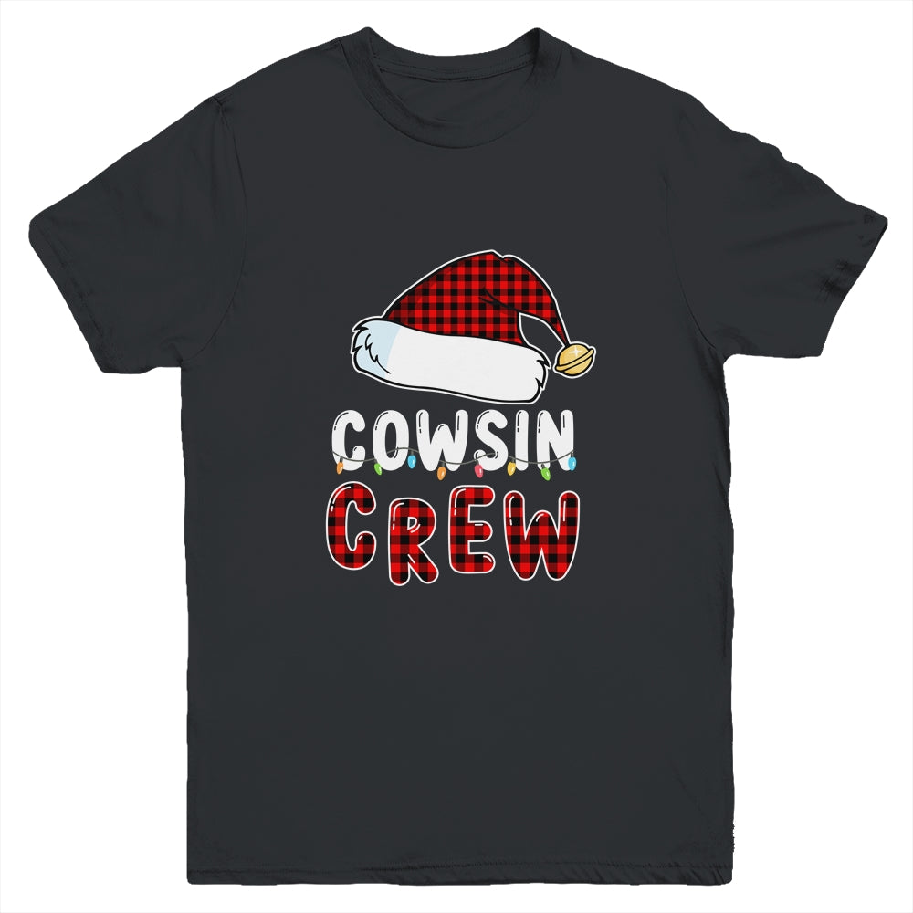 Christmas Cousin Crew Buffalo Red Plaid Pajamas Family Xmas Youth Shirt | siriusteestore
