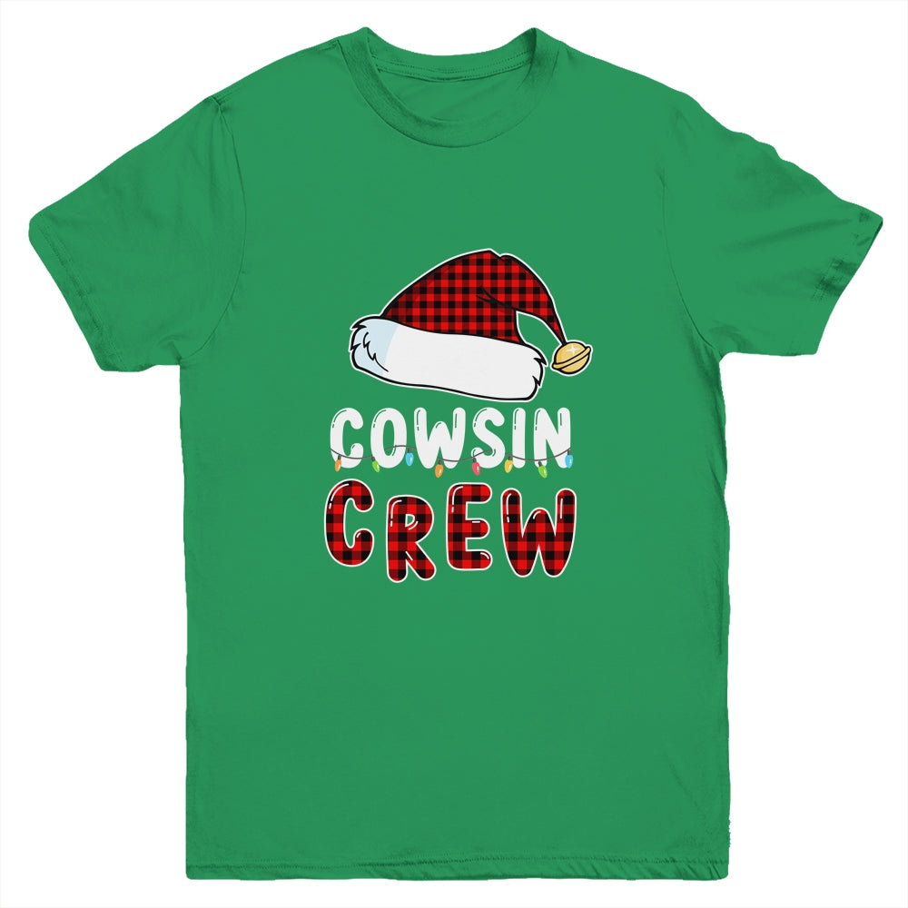 Christmas Cousin Crew Buffalo Red Plaid Pajamas Family Xmas Youth Shirt | siriusteestore