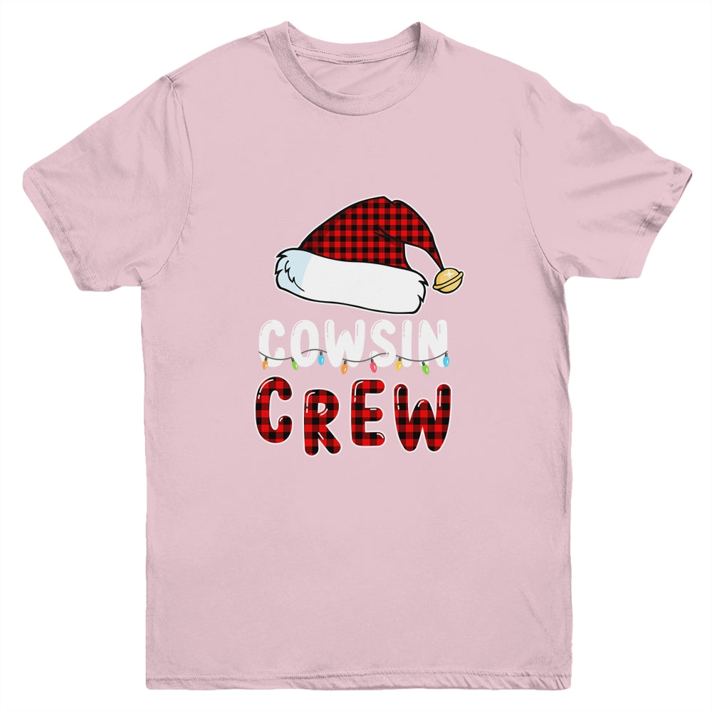 Christmas Cousin Crew Buffalo Red Plaid Pajamas Family Xmas Youth Shirt | siriusteestore