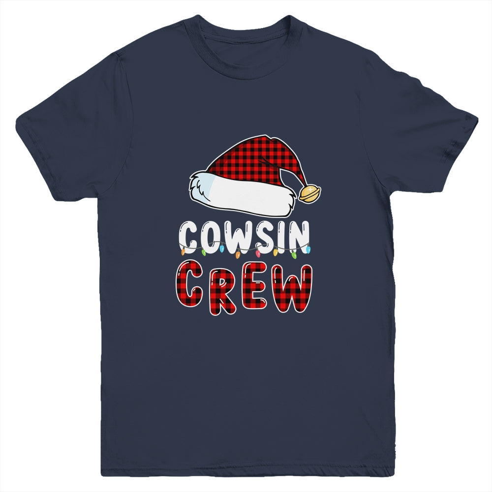 Christmas Cousin Crew Buffalo Red Plaid Pajamas Family Xmas Youth Shirt | siriusteestore