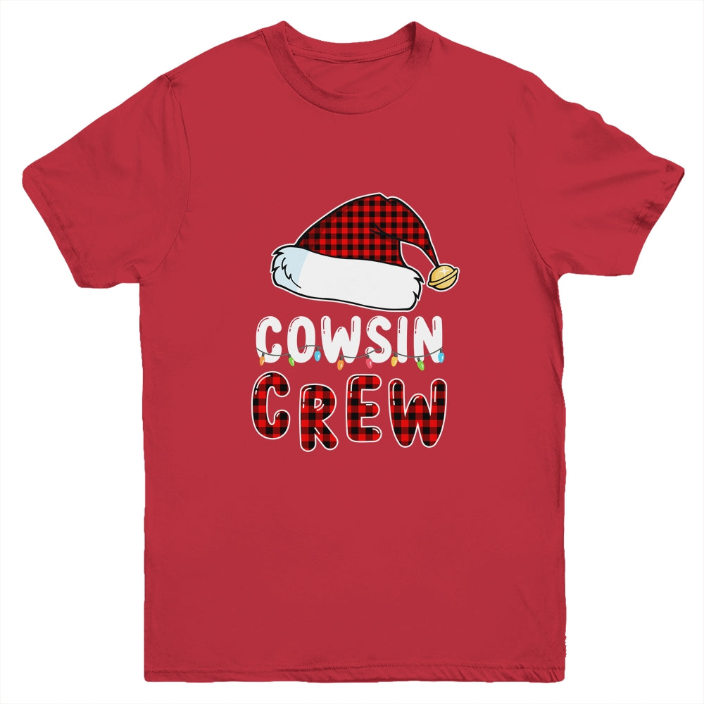 Christmas Cousin Crew Buffalo Red Plaid Pajamas Family Xmas Youth Shirt | siriusteestore