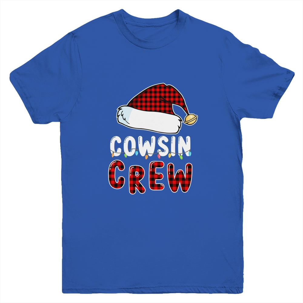 Christmas Cousin Crew Buffalo Red Plaid Pajamas Family Xmas Youth Shirt | siriusteestore