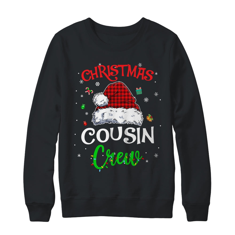 Christmas Cousin Crew Funny Red Plaid Matching Family Shirt & Sweatshirt | siriusteestore