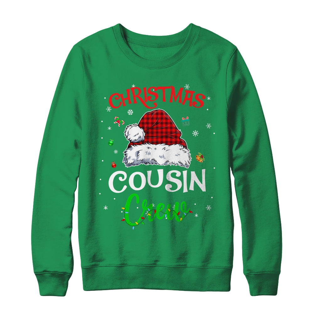 Christmas Cousin Crew Funny Red Plaid Matching Family Shirt & Sweatshirt | siriusteestore