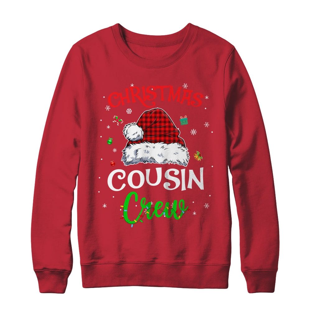 Christmas Cousin Crew Funny Red Plaid Matching Family Shirt & Sweatshirt | siriusteestore
