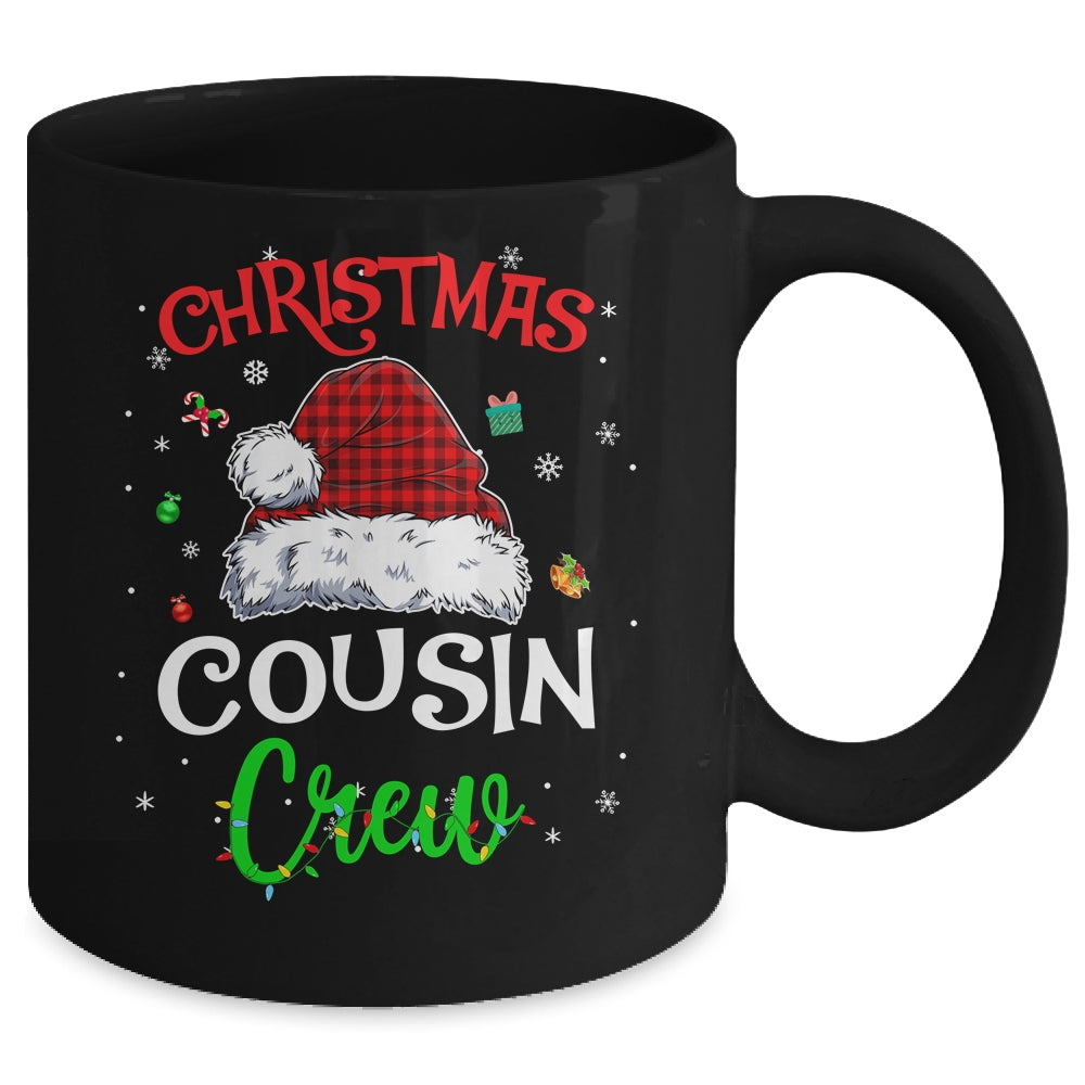 Christmas Cousin Crew Funny Red Plaid Matching Family Mug | siriusteestore