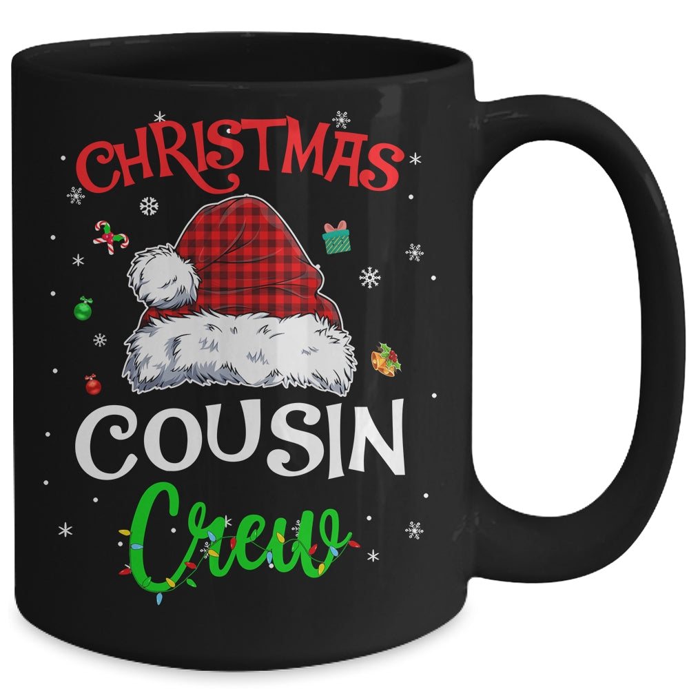 Christmas Cousin Crew Funny Red Plaid Matching Family Mug | siriusteestore