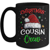 Christmas Cousin Crew Funny Red Plaid Matching Family Mug | siriusteestore