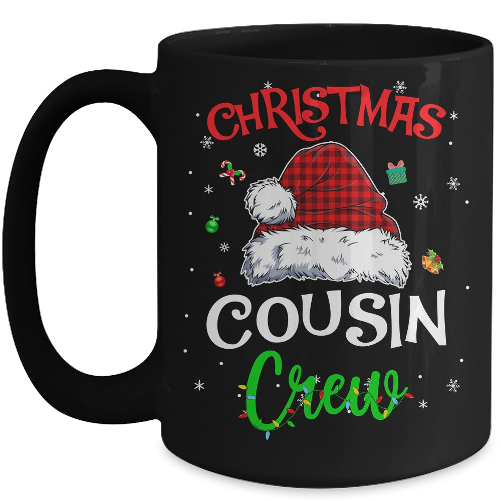 Christmas Cousin Crew Funny Red Plaid Matching Family Mug | siriusteestore