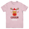 Christmas Cousin Crew Reindeer Mask Red Plaid Youth Shirt | siriusteestore