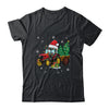 Christmas Farm Tractor Christmas Tree Lights Santa Farmer Shirt & Sweatshirt | siriusteestore