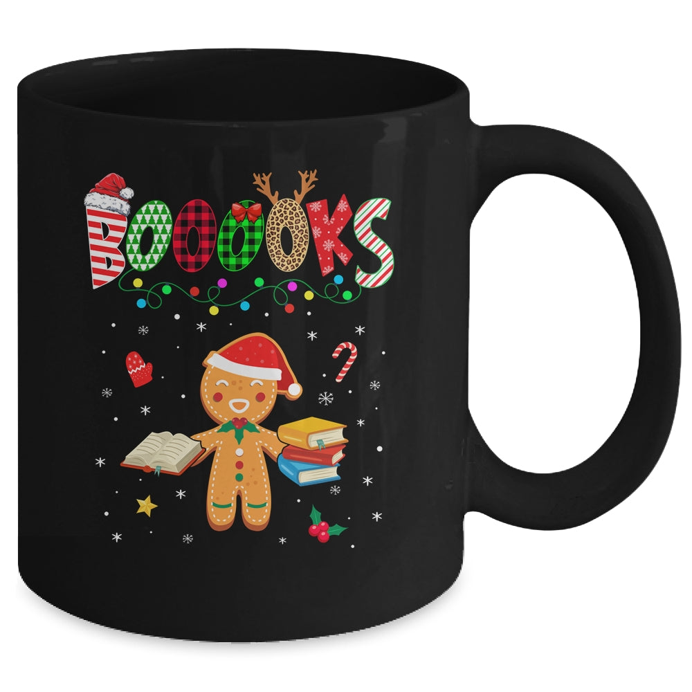 Christmas Gingerbread Books Librarian Reader Reading Teacher Mug | siriusteestore