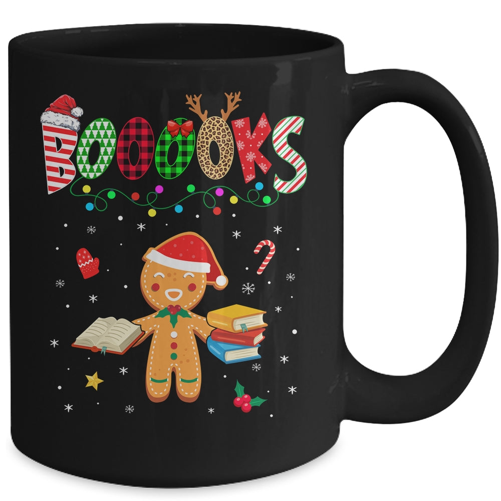 Christmas Gingerbread Books Librarian Reader Reading Teacher Mug | siriusteestore
