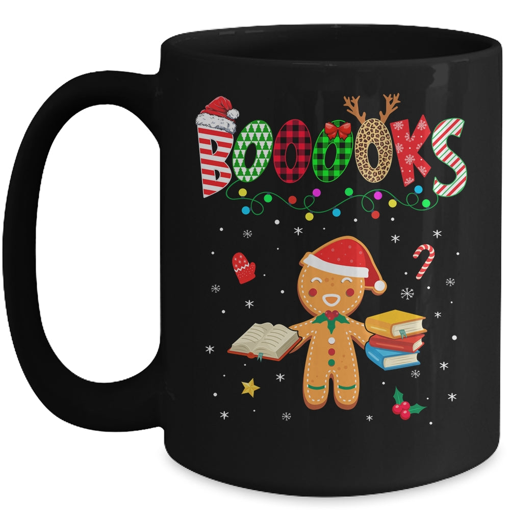 Christmas Gingerbread Books Librarian Reader Reading Teacher Mug | siriusteestore