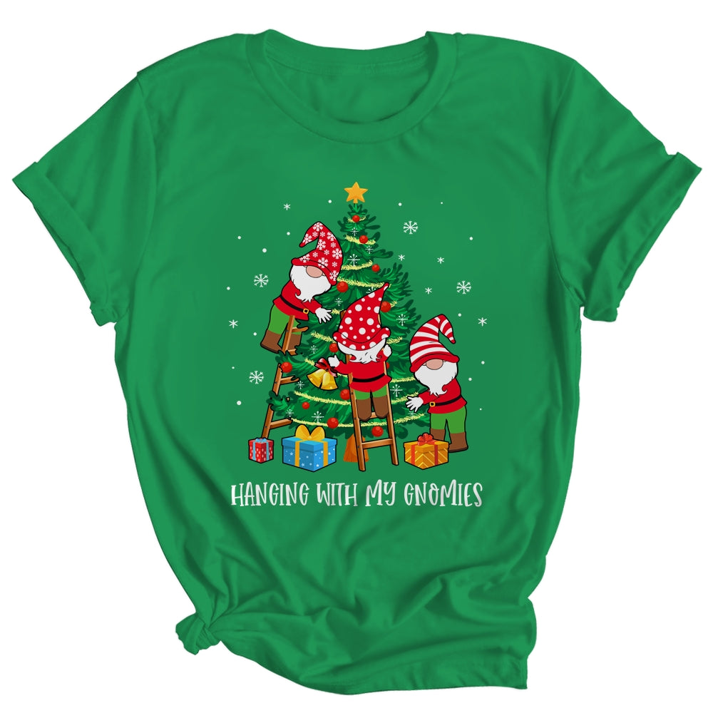 Christmas Gnome Hanging With My Gnomies Tree Holiday Shirt & Sweatshirt | siriusteestore