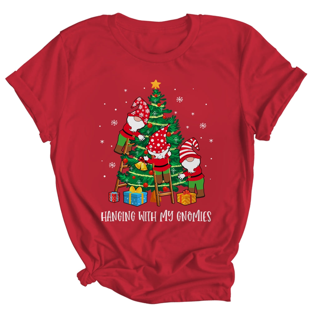 Christmas Gnome Hanging With My Gnomies Tree Holiday Shirt & Sweatshirt | siriusteestore