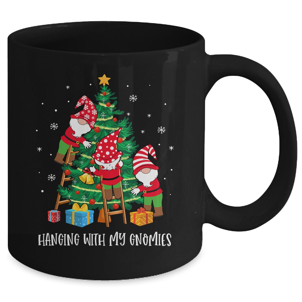 Christmas Gnome Hanging With My Gnomies Tree Holiday Mug | siriusteestore