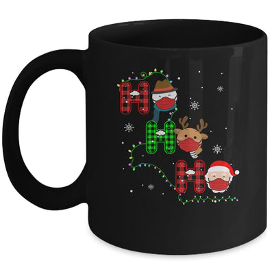 Christmas Ho Ho Ho Santa Reindeer Snowman Face Mask Pajama Mug | siriusteestore