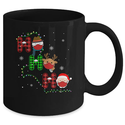 Christmas Ho Ho Ho Santa Reindeer Snowman Face Mask Pajama Mug | siriusteestore