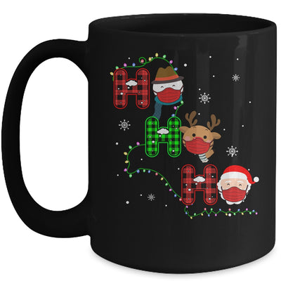Christmas Ho Ho Ho Santa Reindeer Snowman Face Mask Pajama Mug | siriusteestore