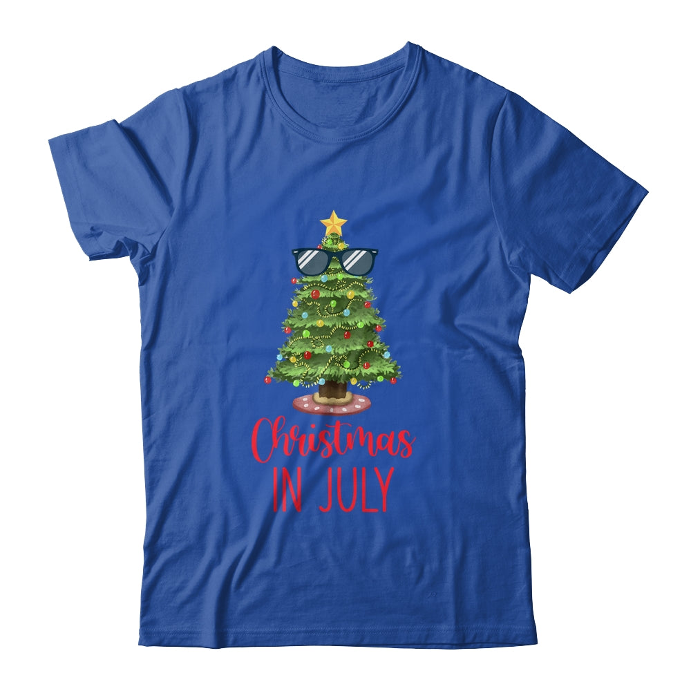 Christmas In July Christmas Tree Sunglasses Summer Vacation Shirt & Tank Top | siriusteestore
