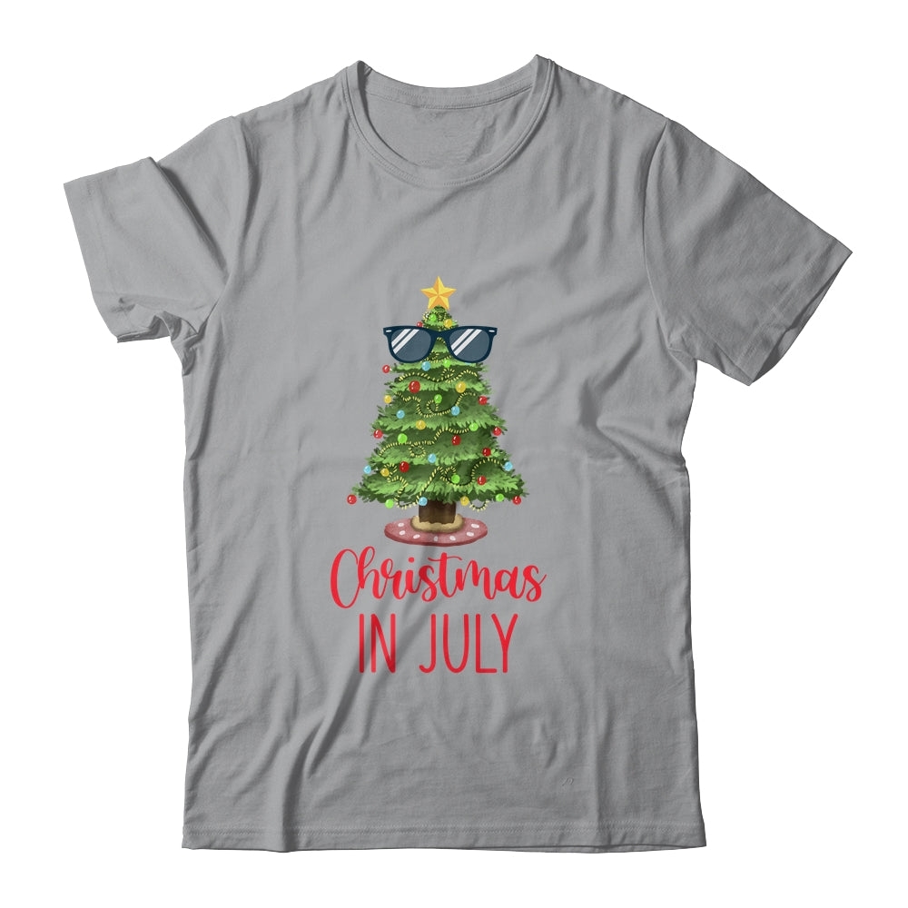 Christmas In July Christmas Tree Sunglasses Summer Vacation Shirt & Tank Top | siriusteestore