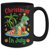 Christmas In July Dinosaur Xmas Tree T Rex Summer Vacation Mug | siriusteestore