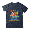 Christmas In July Funny Santa Surfing Summer Beach Vacation Shirt & Tank Top | siriusteestore
