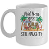 Christmas In July Mid Year Report Still Naughty Santa Mug | siriusteestore