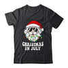 Christmas In July Santa Hat Sunglasses Beach Summer Shirt & Hoodie | siriusteestore