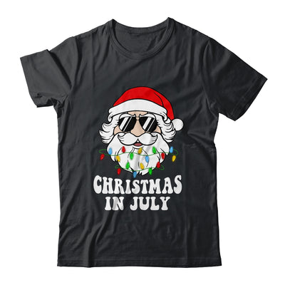 Christmas In July Santa Hat Sunglasses Beach Summer Shirt & Hoodie | siriusteestore