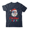 Christmas In July Santa Hat Sunglasses USA Flag Summer Shirt & Tank Top | siriusteestore