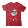 Christmas In July Santa Hat Sunglasses USA Flag Summer Shirt & Tank Top | siriusteestore