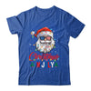 Christmas In July Santa Hat Sunglasses USA Flag Summer Shirt & Tank Top | siriusteestore