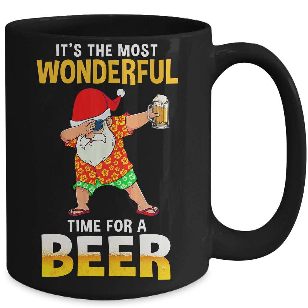 Christmas In July Santa Shirt Hawaiian Funny Wonderful Beer Mug | siriusteestore