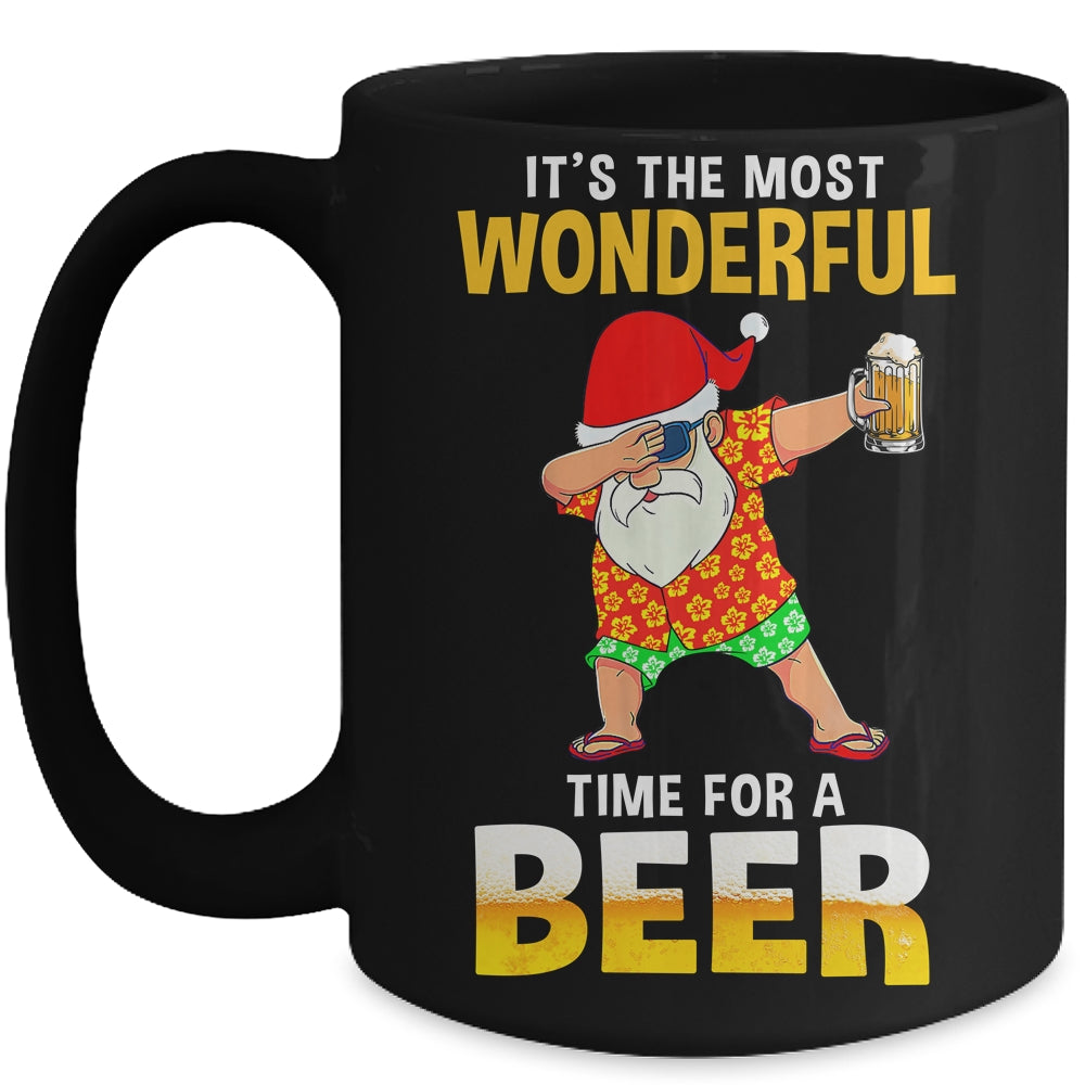 Christmas In July Santa Shirt Hawaiian Funny Wonderful Beer Mug | siriusteestore