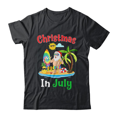 Christmas In July Santa Tie Dye Summer Surf Surfing Surfer Shirt & Hoodie | siriusteestore