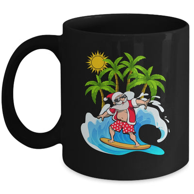Christmas In July Summer Santa Claus Beach Hawaii Surf Mug | siriusteestore
