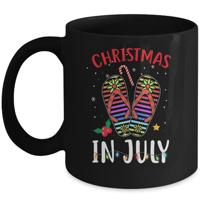 Christmas In July Summer Vacation Flip Flops Mug | siriusteestore