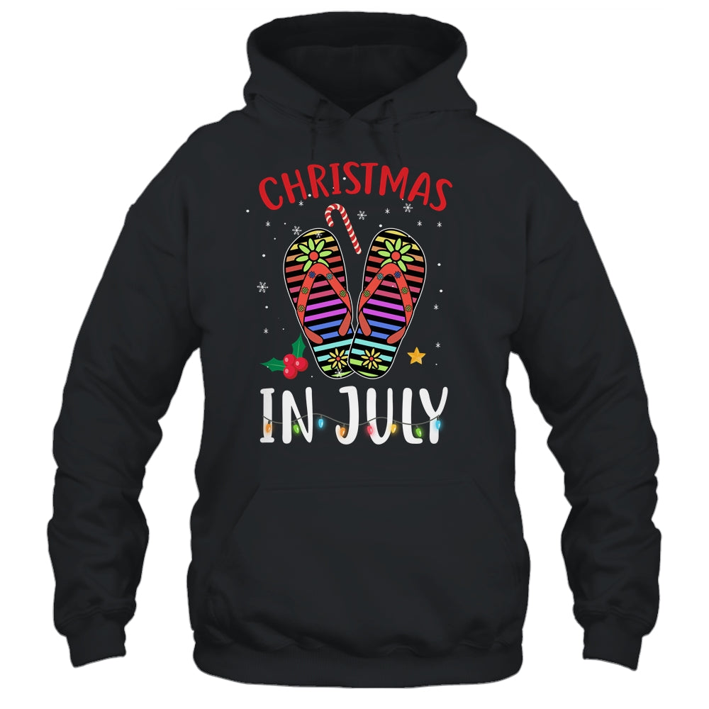 Christmas In July Summer Vacation Flip Flops Shirt & Tank Top | siriusteestore
