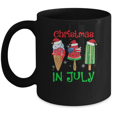 Christmas In July Watermelon Ice Pops Xmas Santa Hat Mug | siriusteestore