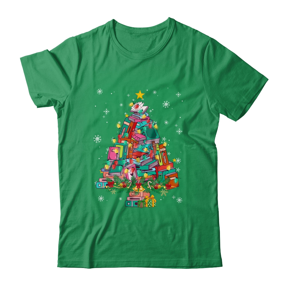 Christmas Library Tree Funny Xmas Librarian And Book Lover Shirt & Sweatshirt | siriusteestore