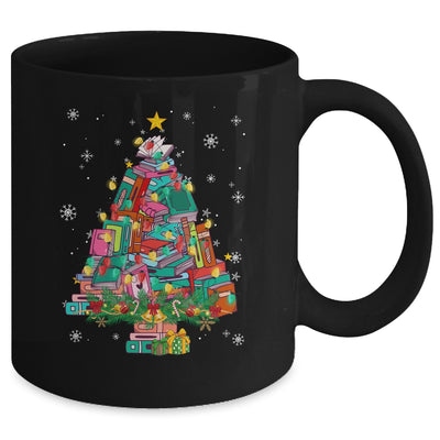 Christmas Library Tree Funny Xmas Librarian And Book Lover Mug | siriusteestore