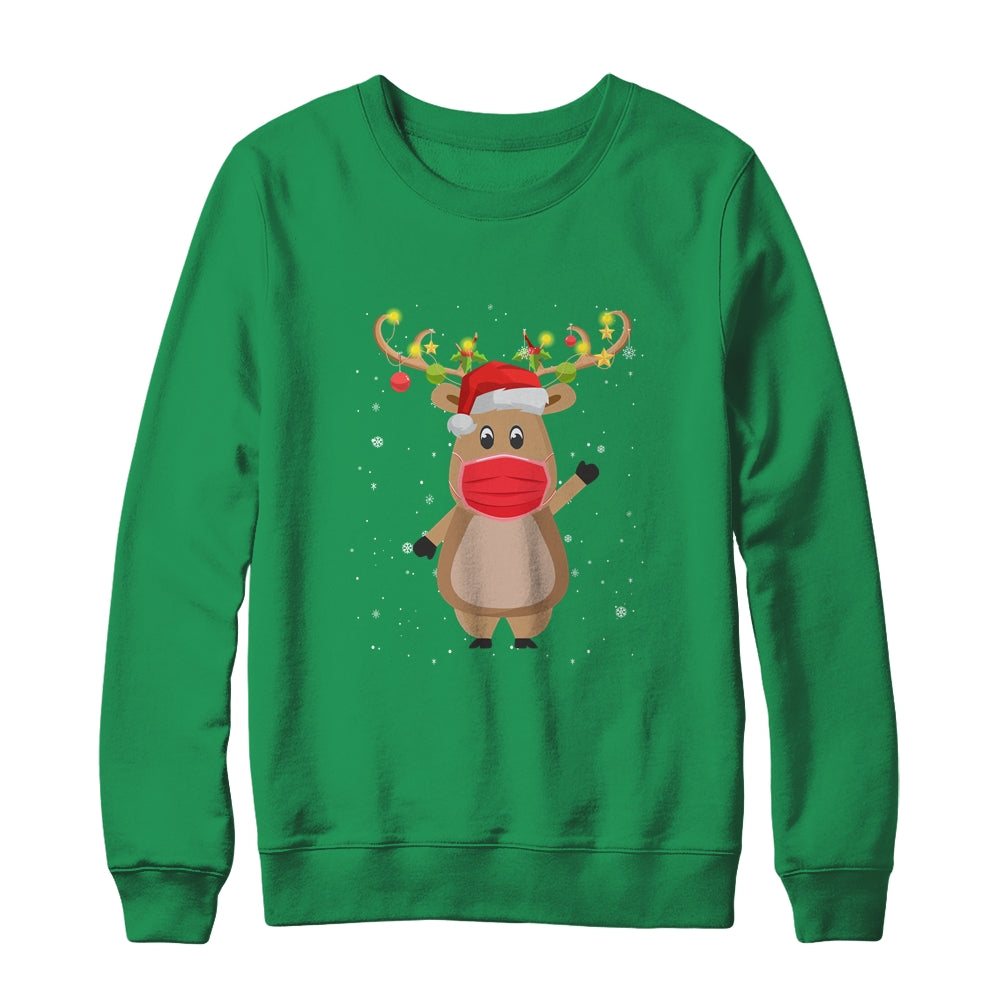Christmas Mask Cute Reindeer Mask For Holidays Shirt & Sweatshirt | siriusteestore