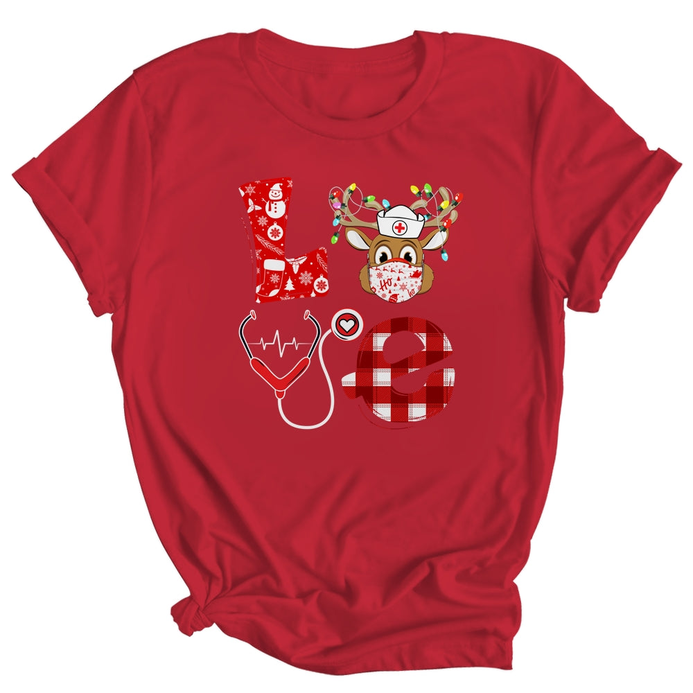 Christmas Nurse Love NICU RN ER Santa Reindeer Nurse Hat Shirt & Sweatshirt | siriusteestore