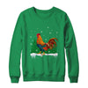 Christmas Rooster Xmas Farmer Chicken Lights Snowflakes Shirt & Sweatshirt | siriusteestore