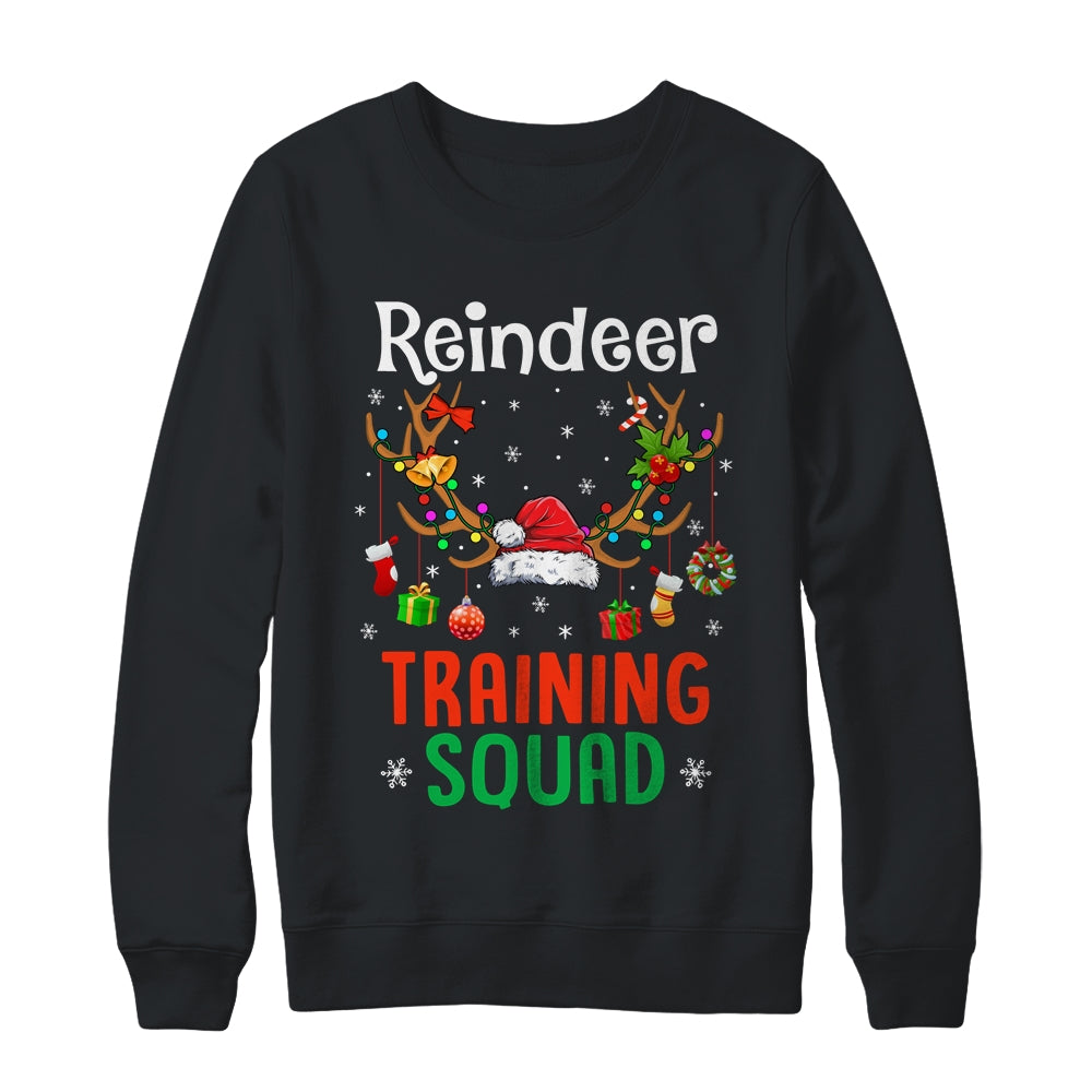Christmas Running Funny Reindeer Training Squad Team Family Shirt & Sweatshirt | siriusteestore