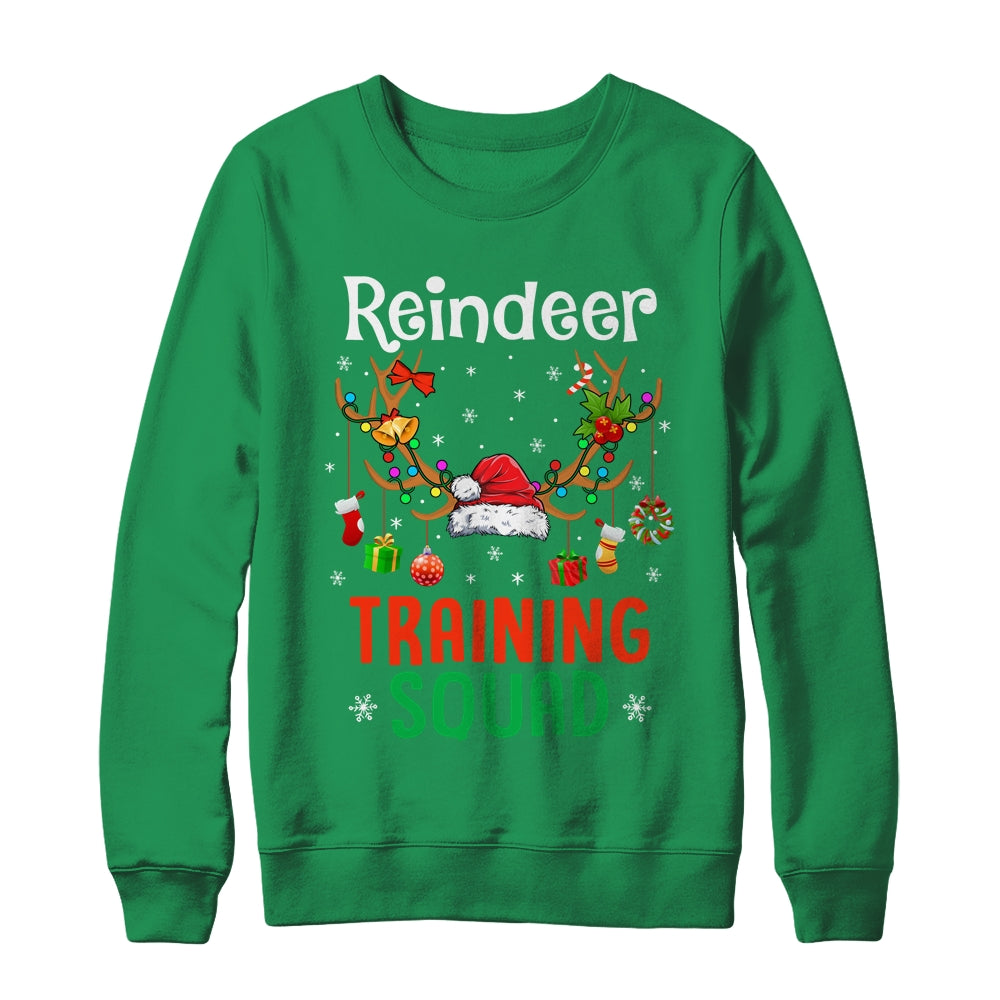 Christmas Running Funny Reindeer Training Squad Team Family Shirt & Sweatshirt | siriusteestore